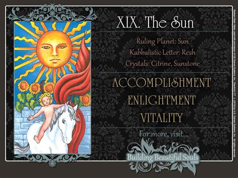 The sun card from the rider waite deck burns away all questions, leaving only well understood when our day in the sun comes, we are at one of the culminating points of our lives, or at least of our. Sun Tarot Card Meanings