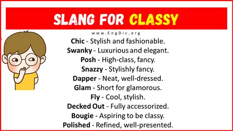 20 Slang For Classy Their Uses And Meanings Engdic