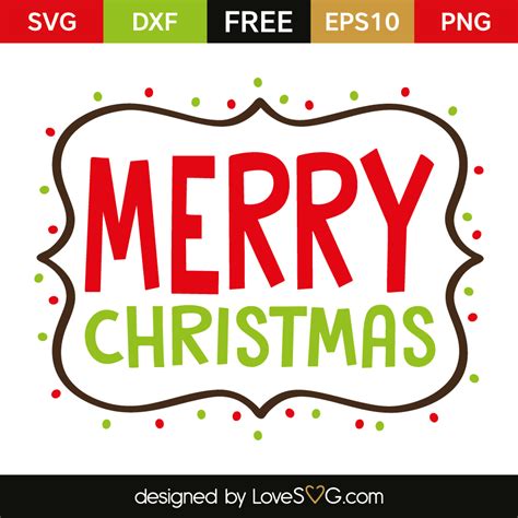 Merry And Bright Svg Cut File For Christmas Decor