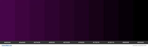 Shades Xkcd Color Plum Purple 4e0550 Hex Paleta De Colores Colorswall