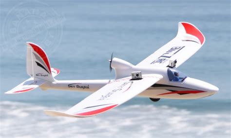 5 Ch Blitzrcworks Super Sky Surfer Rc Sailplane Glider Radio