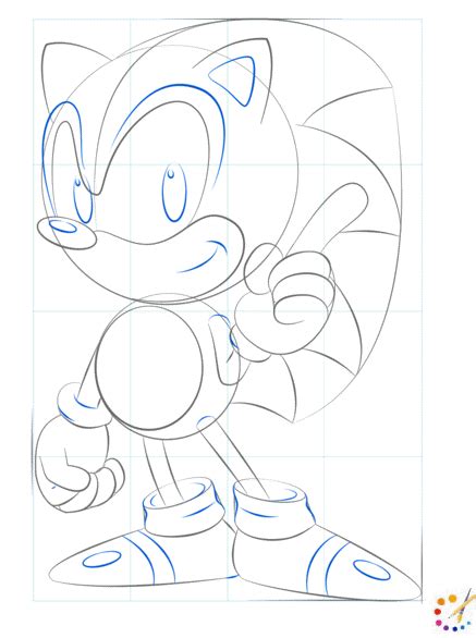 How To Draw Sonic Step By Step For Kids And Beginners