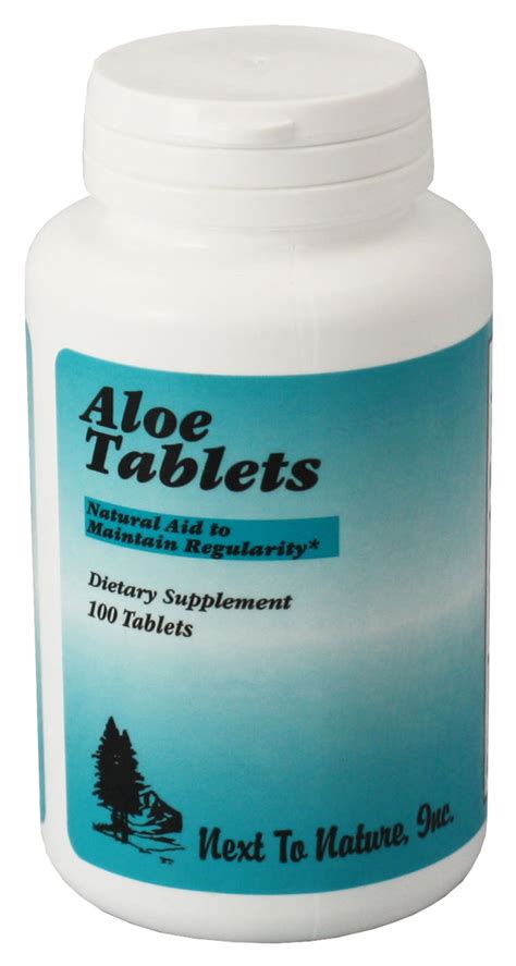 Aloe Tablets Next To Nature Nutrition