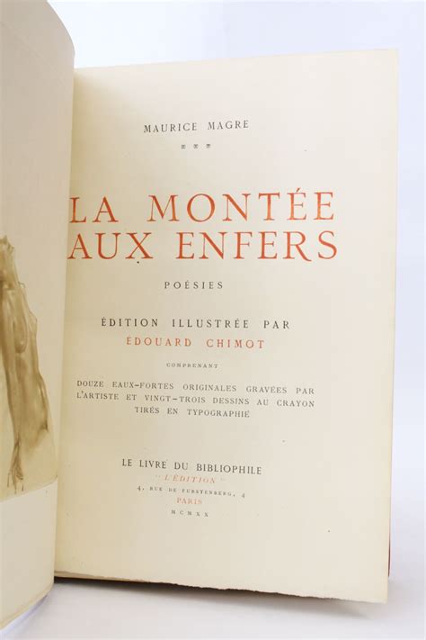 Magre La Mont E Aux Enfers Edition Originale Edition Originale Com
