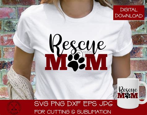Dog Rescue Svg Rescue Mom Svg Dog Rescue Dog Mom Fur Mom Dog Etsy