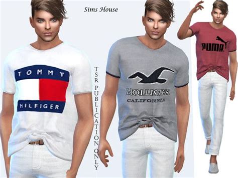 Mens T Shirt Large Size Found In Tsr Category Sims 4 Male Everyday