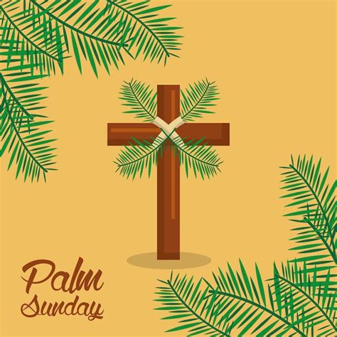 Premium Vector Palm Sunday Holy Week Celebration Sacred