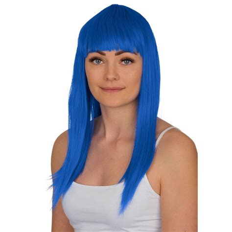 Womens Long Straight Party Wig Fancy Dress Cosplay Costume Wig Pop Party Anime Ebay