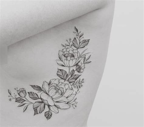 25 Best Ideas About Flower Rib Tattoos On Pinterest Delicate Tattoos Tattoos Flower