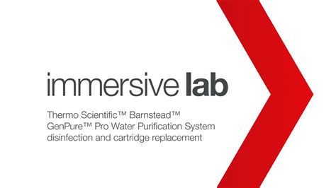 Care And Maintenance Thermo Scientific™ Barnstead™ Genpure™ Pro Water