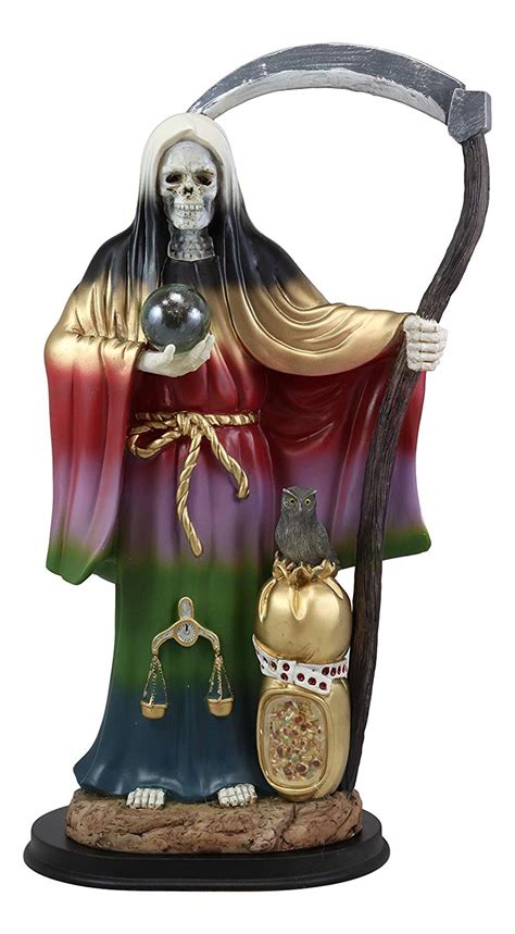 The most important part of devotion to santa muerte is her statue, which gives her a body, a physical object through which her presence and power can manifest. Ebros Gift Large 16.75" Tall Holy Death Santa Muerte ...