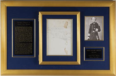 Admiral David G Farragut Autograph Endorsement Signed 02191863