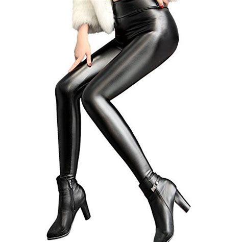 Sexy Faux Leather Leggings For Women High Waisted Pants With T Boxblacks Leggings Are
