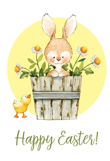 Easter Bunny Easter Card Free Greetings Island