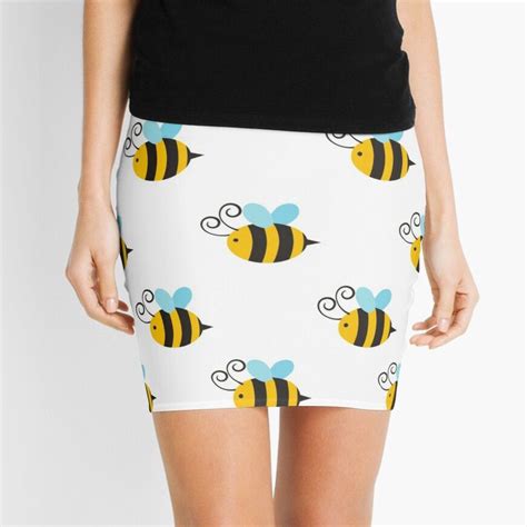Bumblebee Pattern Mini Skirt By Calvinmurray47 Mini Skirts Skirts