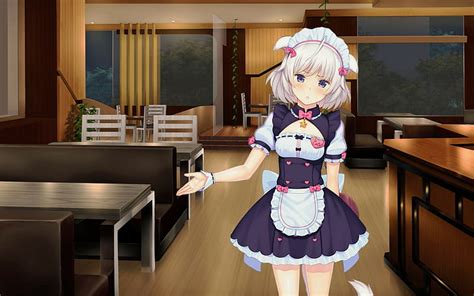 1366x768px Free Download Hd Wallpaper Anime Girls Maid Outfit