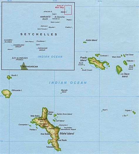 Detailed Relief And Political Map Of Mayotte Island Mayotte Island