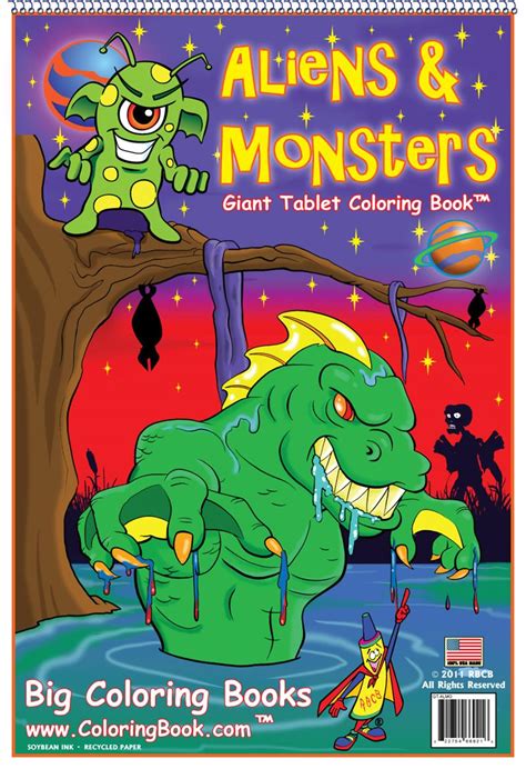 There are so many amazing coloring books out there it's hard not to buy a bunch. Wholesale Coloring Books | Aliens and Monsters Giant Tablet