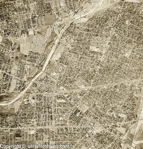 Historical Aerial Photograph El Monte Los Angeles County California