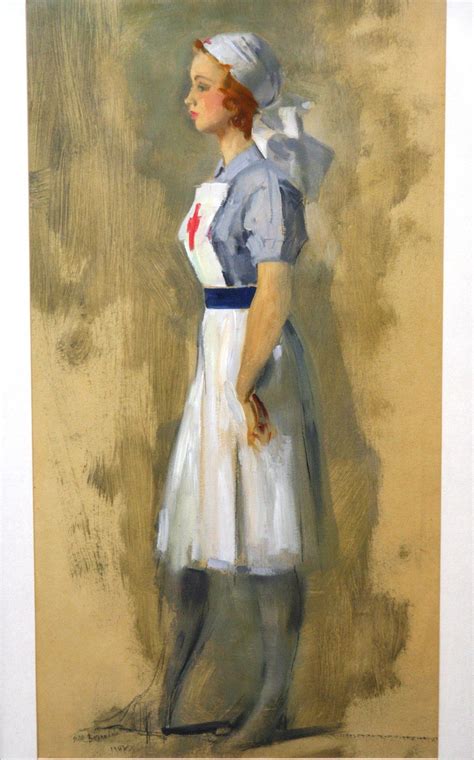 An Oil Painting Study Of A Nurse Indistinctly Signed Possible