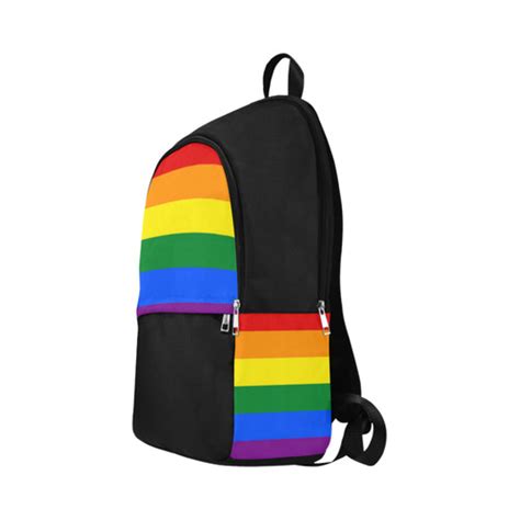 gay pride rainbow flag stripes fabric backpack for adult model 1659 id d1433776