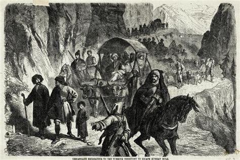 Illustration Of Circassian Caravan Giclee Print