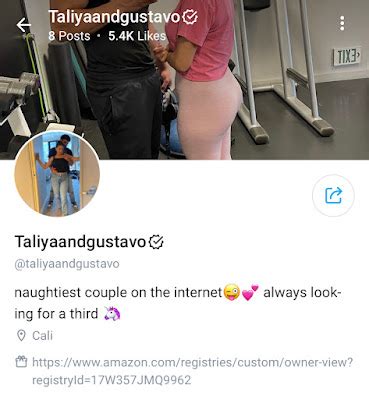 Taliya Gustavo Are Naughtiest Couple In Onlyfans