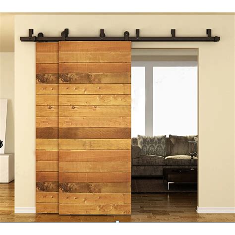 Buy 12 16ft Interior Barn Door Kits Sliding Door Track Rustic Wood