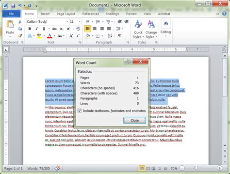 Al's Tech Tips: Tip: How to count characters using Microsoft Word 2010