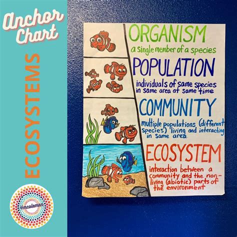 Ecosystems Anchor Chart Middle School Science Classroom Science