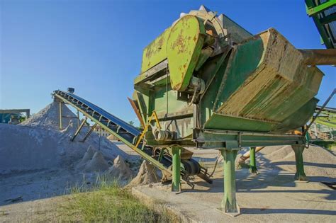 Premium Photo Industrial Gravel Quarry And Sand Stone Refinery