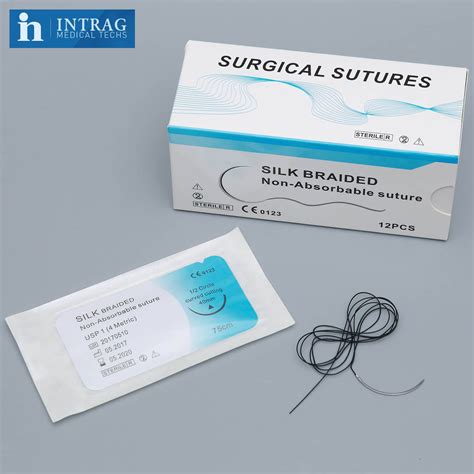Silk Braided Non Absorbable Suture China Catgut Suture And Pga Suture