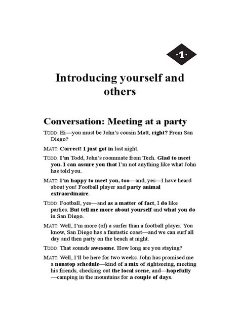 Introducing Yourself And Others Pdf Verb Question