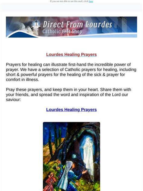 Direct From Lourdes Lourdes Healing Prayers Short And Powerful Prayers