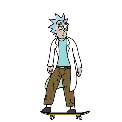 Rick And Morty Kickflip Sticker By Dieselraptor For Ios And Android Giphy