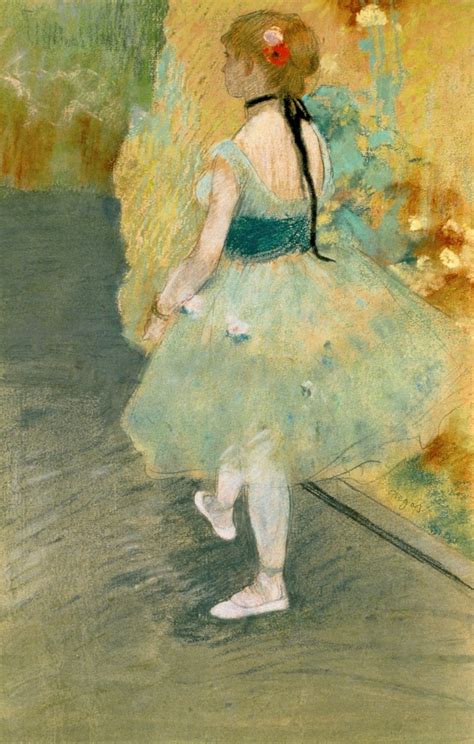 Edgar Degas Dancer In Green Degas Ballerina Degas Paintings Degas