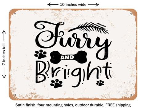 Decorative Metal Sign Furry And Bright Vintage Rusty Look Signs