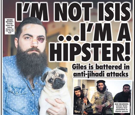 london hipster beaten twice for his isis beard well done fighting isis mates sunday sport