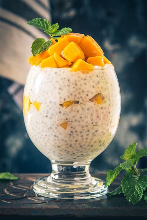 Mango Chia Pudding Is A Delicious Very Easy To Make And Very Healthy