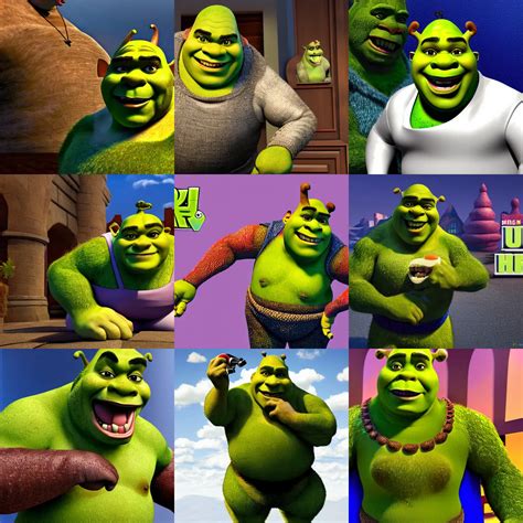 Steve Harvey As Shrek Octane Render Ultra Realistic Stable