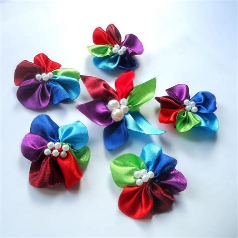 Colorful Flower Brooch Pin · How To Sew A Fabric Flower Brooches