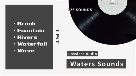 Waters Sounds Package 카테고리 사운드 이펙트 Ue 마켓플레이스
