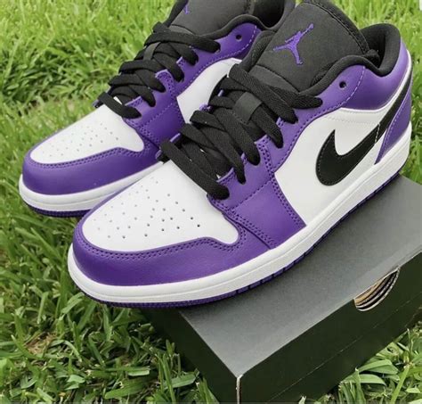 Nike Air Jordan 1 Low Purple White 100 Authentic With Receipt