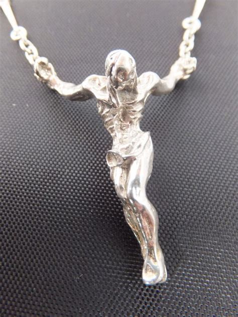 Silver Necklace Based On The Painting “christ Of Saint John Of The