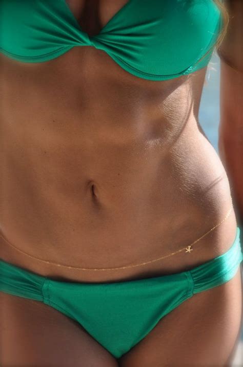 Belly Chain Gold Body Chain Gold Bikini Jewelry Bikini Etsy Gold