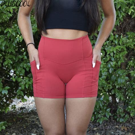 Sexy Fitness Peach Heart Booty Shorts Push Up Workout Leggings Yoga
