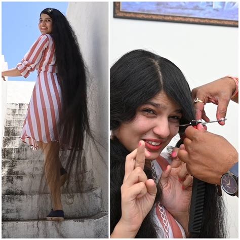 teen rapunzel finally gets hair cut guinness world records what a transformation longest
