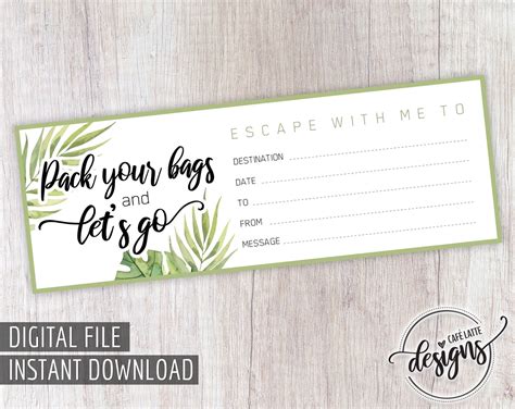 Many airlines have these free printable gift certificate templates you can edit online and print. Travel Gift Certificate Printable, Gift of Travel ...