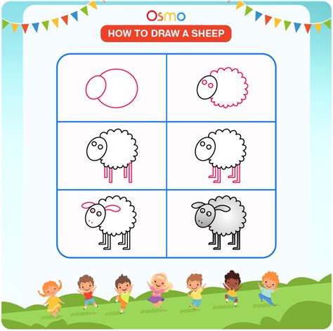 How To Draw A Sheep A Step By Step Tutorial For Kids