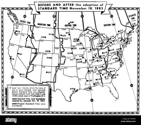 Usa Time Zones Map 1883 Nan 1883 Map Of The United States Showing